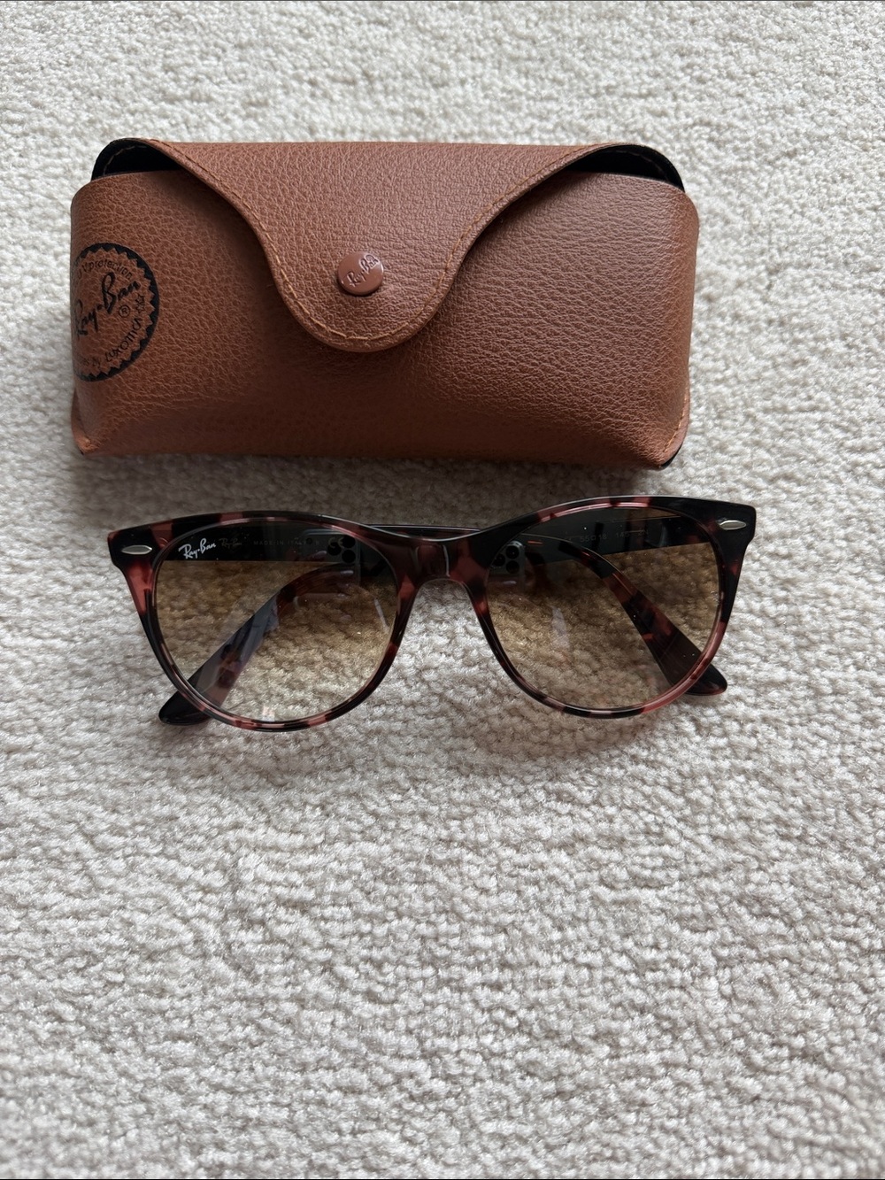 Ray-Ban Tortoise Cat Eye Sunglasses - Brown Gradient Lenses